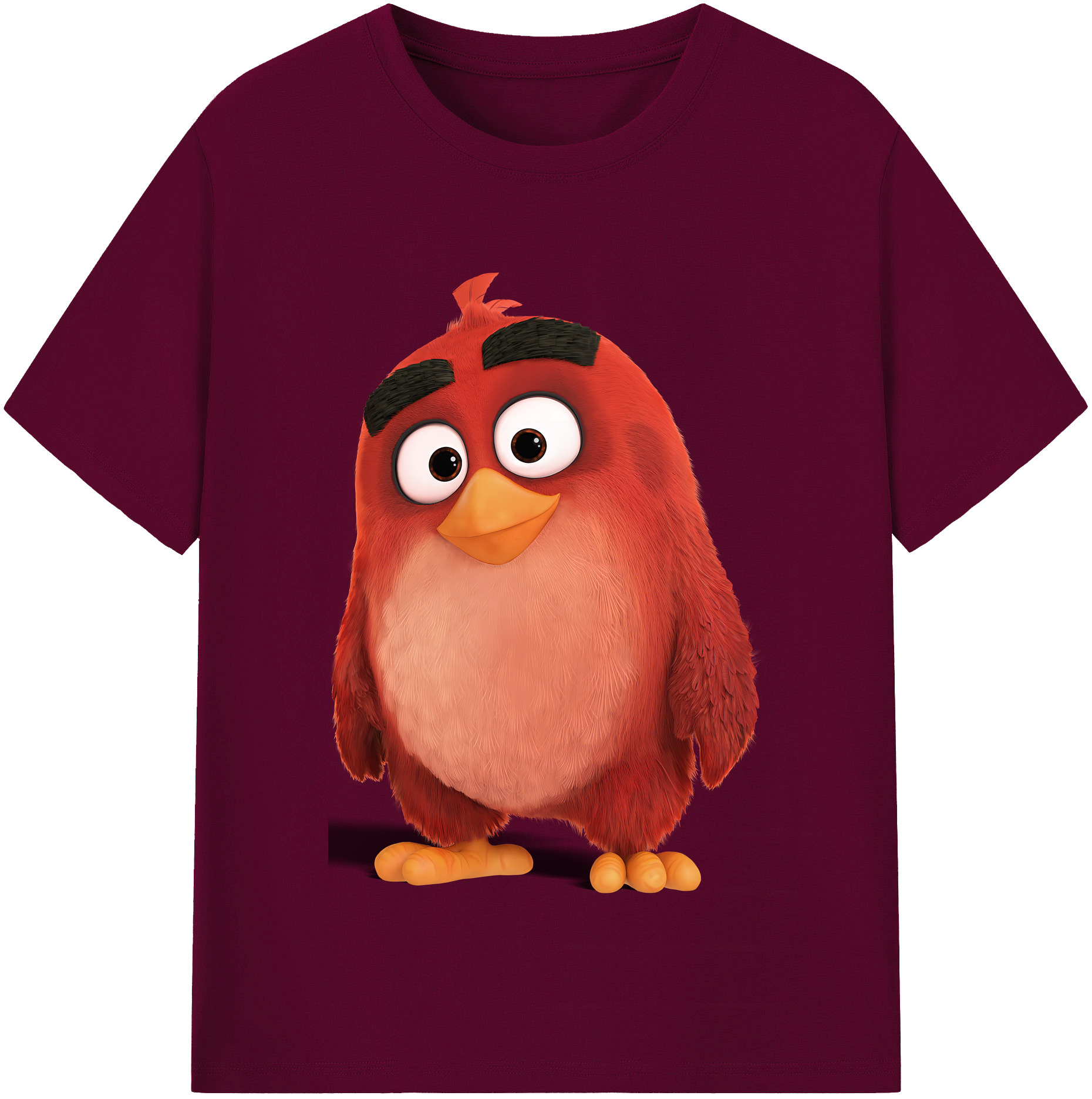 （画像用） Angry Birds アングリーバード レディースカジュアルプリントTシャツ（綿100％）